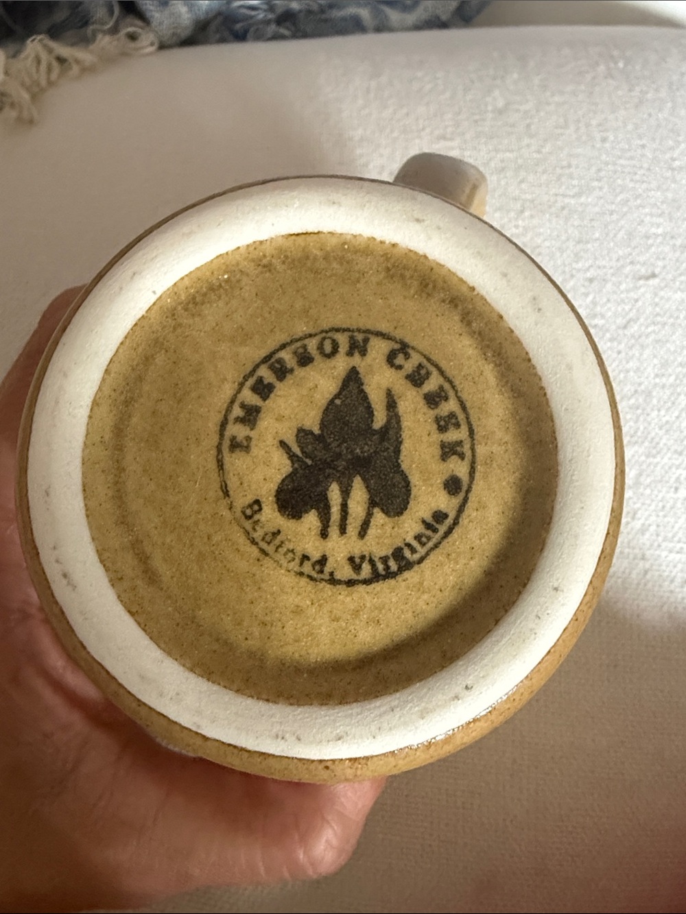 Handcrafted Stoneware Mug in Mustard Yellow - Picture 3 of 10
